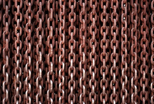 Rusty cadeia textura closeup foto — Fotografia de Stock