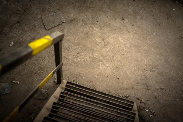 Abstract detail of rusty stairs — Stock Photo, Image