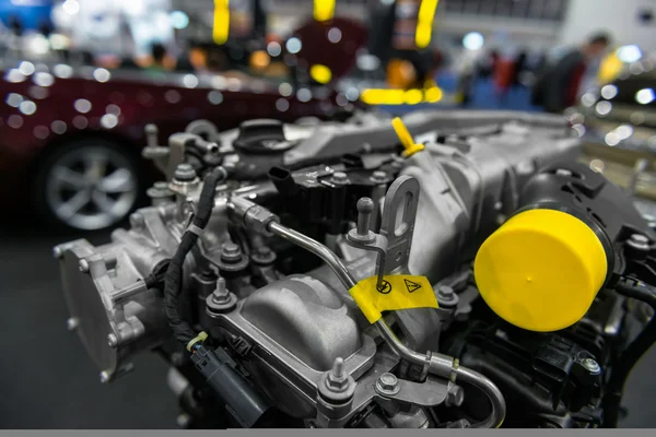 Detalhe foto de um motor de carro — Fotografia de Stock