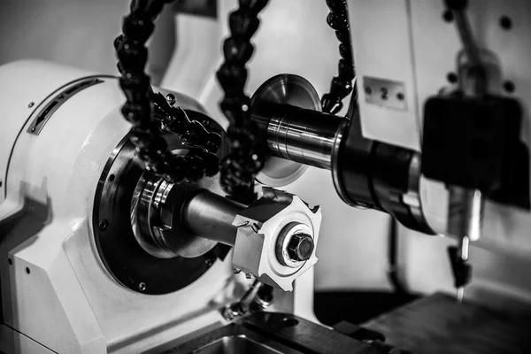 Steel cutter machine in factory — Stock Photo, Image