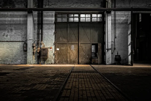 Industrial interior of an old factory — Stock Photo, Image