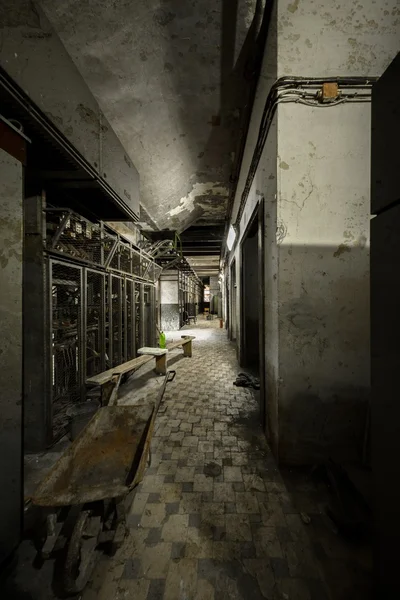 Sala de controlo de uma central eléctrica — Fotografia de Stock