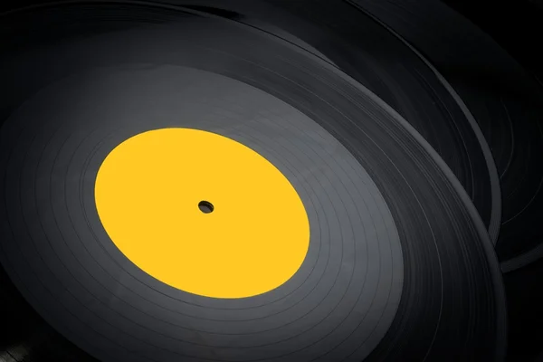 Zwart vinyl records gestapeld — Stockfoto