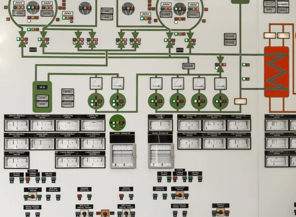 Panel de control de una central eléctrica —  Fotos de Stock