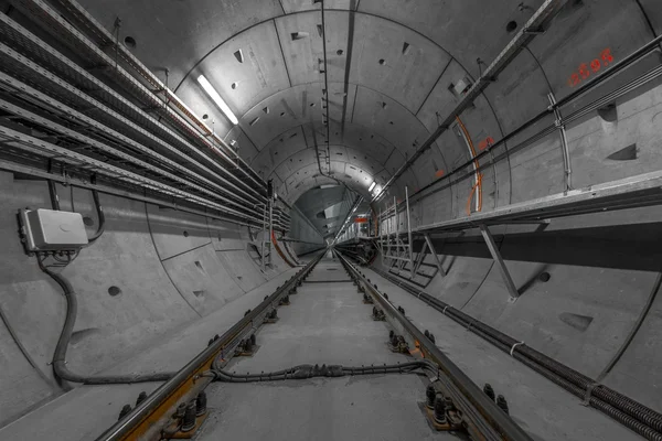 Túnel subterrâneo do metrô — Fotografia de Stock