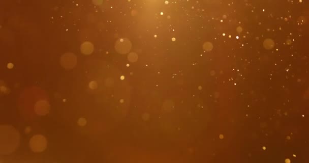 Bokeh particles glitter awards dust gradient abstract background — Stock Video