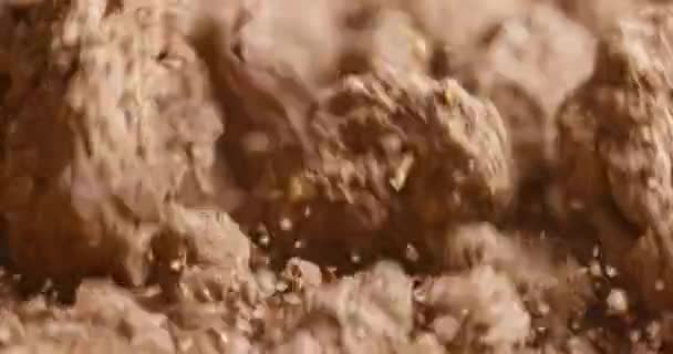 地震时土壤搅动 — 图库视频影像