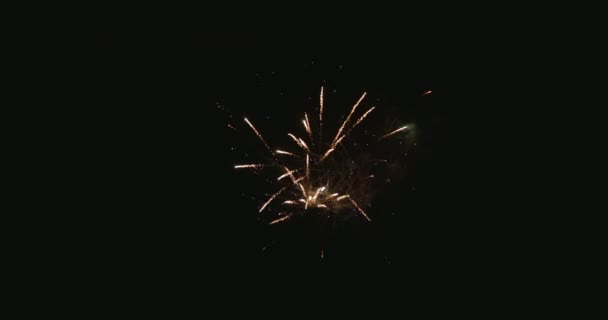 Imágenes astronómicas de fuegos artificiales en cámara lenta loopable — Vídeo de stock