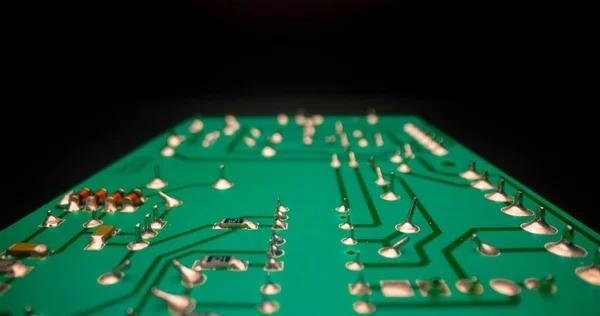 Circuit Board Fermer Photo Comme Texture Fond — Photo