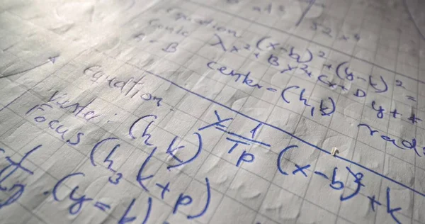 Review Mathematics Formulas Close Stock Photo by ©svedoliver 563581900