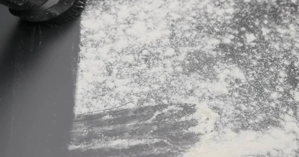 Cleaning White Powder Vacum Cleaner Closeup — Stock Fotó