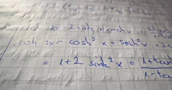 Review Mathematics Formulas Close — 스톡 사진