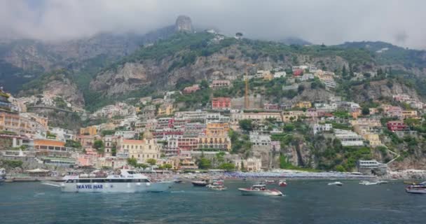 Ιταλια Amalfi Ιουλιου 2022 Ακτή Αμάλφι Είναι Μια Ακτογραμμή Στη — Αρχείο Βίντεο