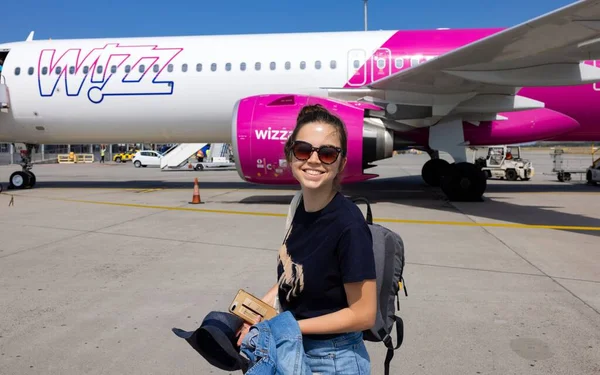 Hongarije Budapest Juli 2022 Wizzair Een Hongaarse Ultra Low Cost — Stockfoto