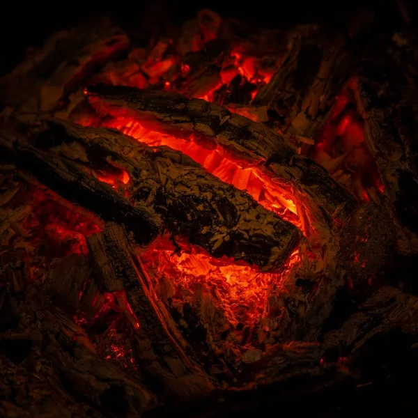 Burning Flame Ash Close Photo Background Texture — Stock Photo, Image