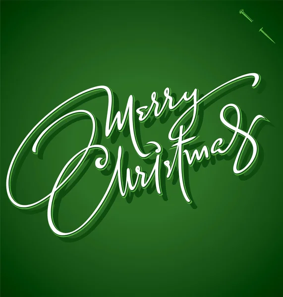 MERRY CHRISTMAS letras de mano (vector ) — Vector de stock