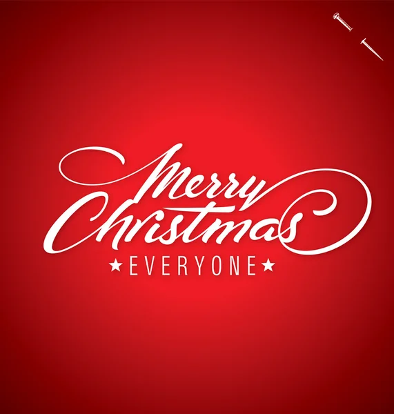 Merry Christmas hand belettering, vector illustratie. Hand getekende belettering kaart achtergrond. Moderne handgemaakte kalligrafie. Hand getekende belettering element voor uw ontwerp. Rechtenvrije Stockvectors