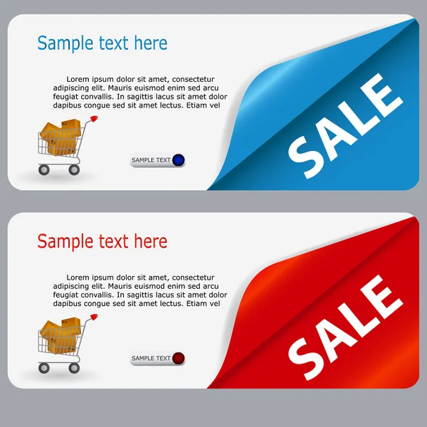 Sale banner with place for your text illustration