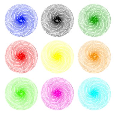 Colored abstract hypnotic background.
