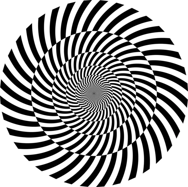 Black and white hypnotic background illustration
