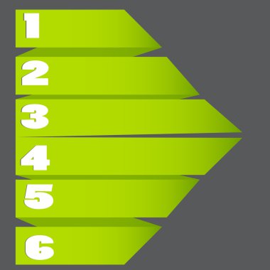 farklı iş tasarımı için renkli origami kavramı. Vect