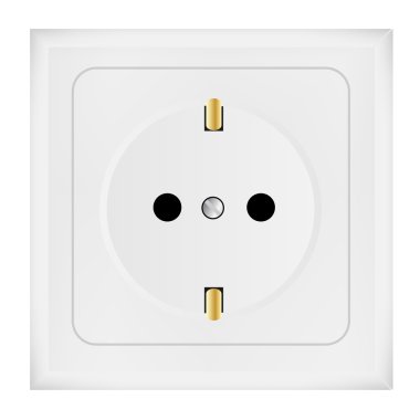 elektrik prizine vektör çizim