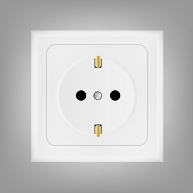 elektrik prizine vektör çizim