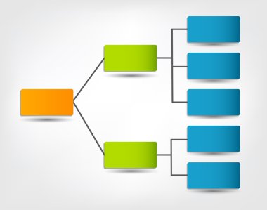 renkli dairesel afiş farklı b oklarla kavramı