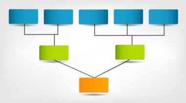 renkli dairesel afiş farklı b oklarla kavramı