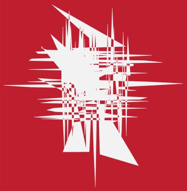 Kırmızı ve beyaz hipnotik arka plan.