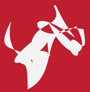 Kırmızı ve beyaz hipnotik arka plan.