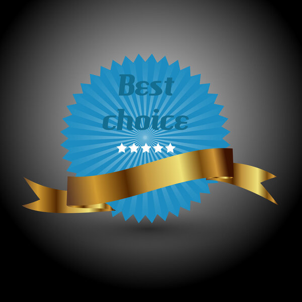 Этикетка высокого качества. Знак векторной иллюстрации
.