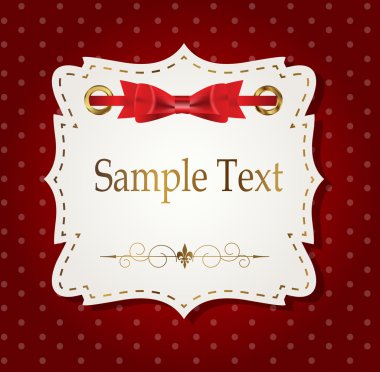 hediye kartı şerit, tasarım öğeleri ile. vektör çizim
