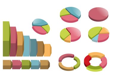 renkli afiş farklı iş için oklarla kavramı