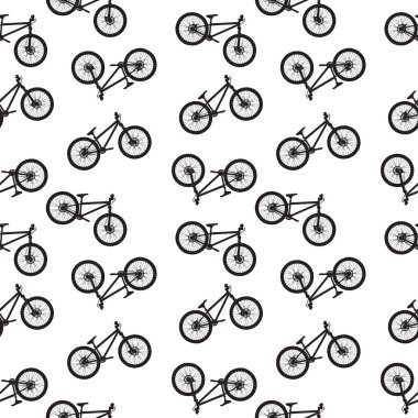 Bisiklet Dikişsiz desen vektör esnaf