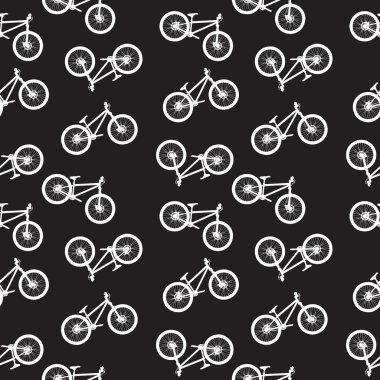 Bisiklet Dikişsiz desen vektör esnaf