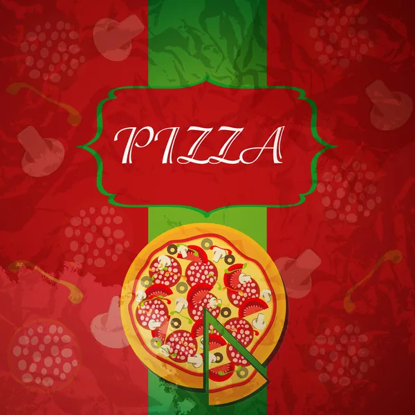 Pizza Menu Template, vector illustration — Stock Illustration Pizza Menu Template, vector illustration Stock Illustration