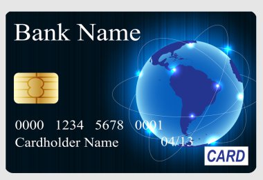 Kredi kartı vektör çizimi