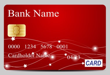 Kredi kartı vektör çizimi