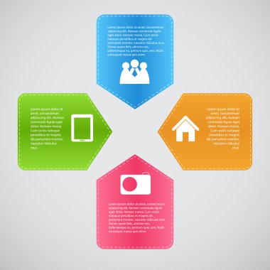 Infographic şablon iş vektör çizim