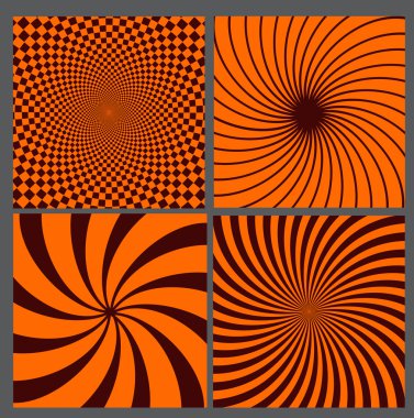 Retro vintage hipnotik arka plan.