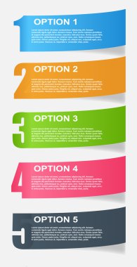 Infographic şablon vektör çizimi