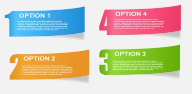 Infographic şablon vektör çizimi