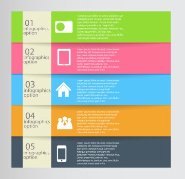 Infographic iş şablonu vektör çizim