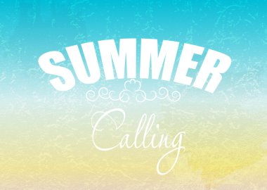 yaz tatili poster vektör çizim