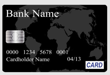 Kredi kartı vektör çizimi