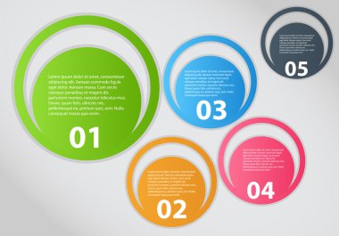 Infographic iş şablonu vektör çizim