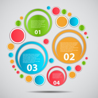 Infographic iş şablonu vektör çizim