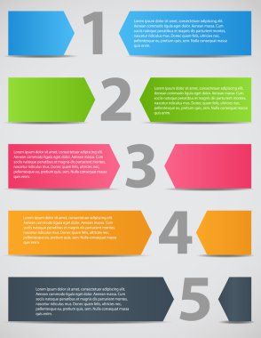 Infographic iş şablonu vektör çizim