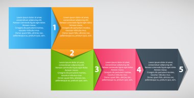 Infographic iş şablonu vektör çizim